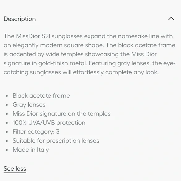 Christian Dior Miss Dior Black Sunglasses | MissDior S21 - Picture 16 of 16